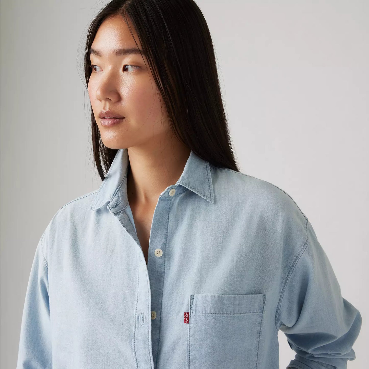 Camicia Harlie boyfriend blu chiaro