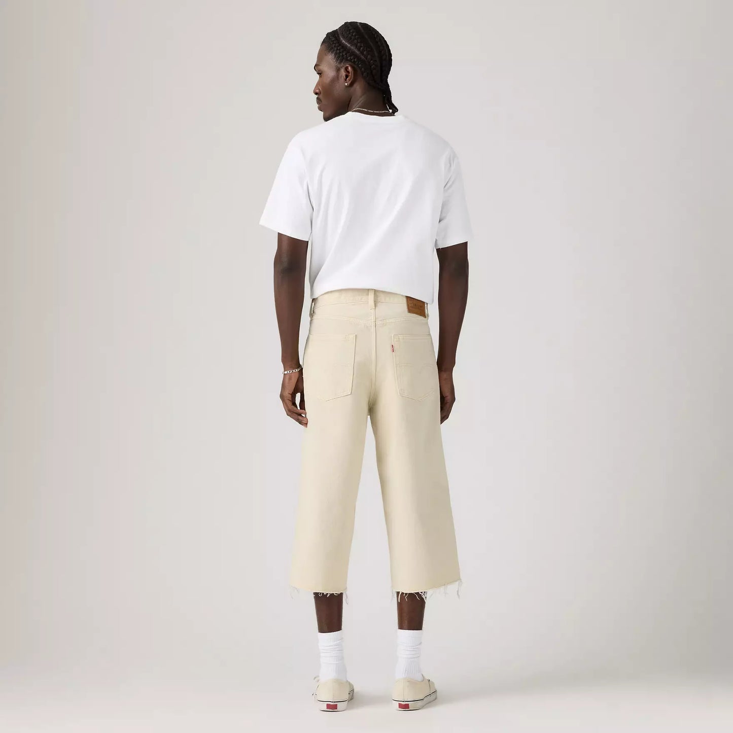 Pantaloncini Levi's® 478 capri in denim panna