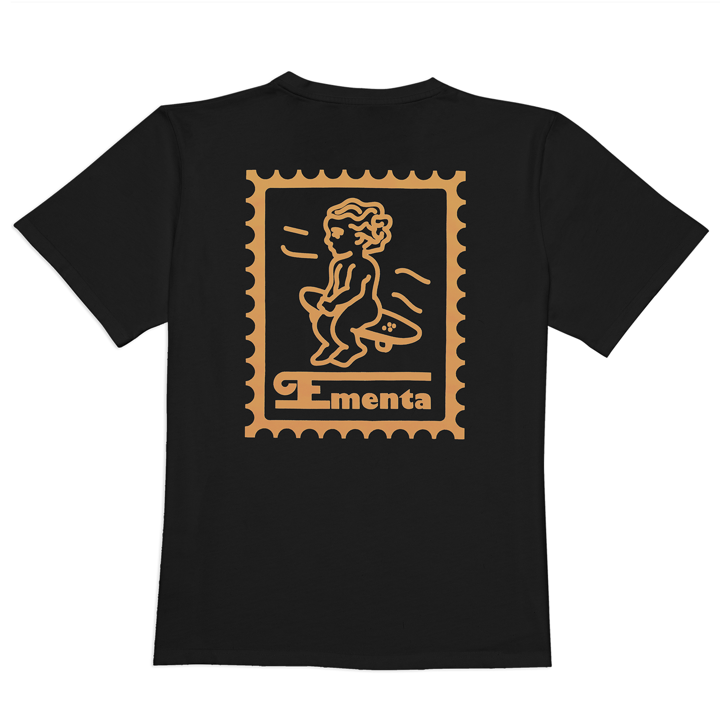 T-Shirt Baby stamp nero/oro