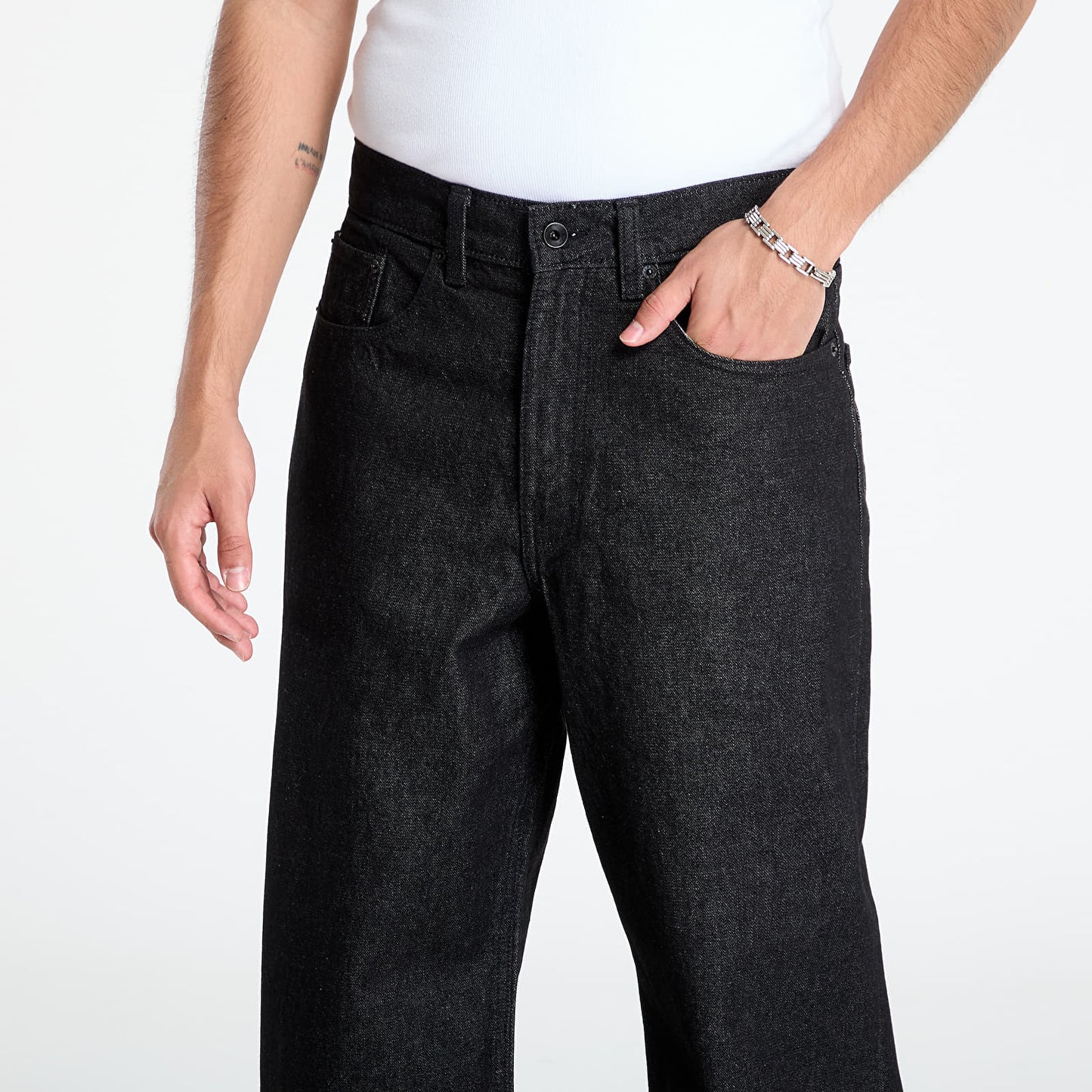 Jeans Check-5 nero slavato