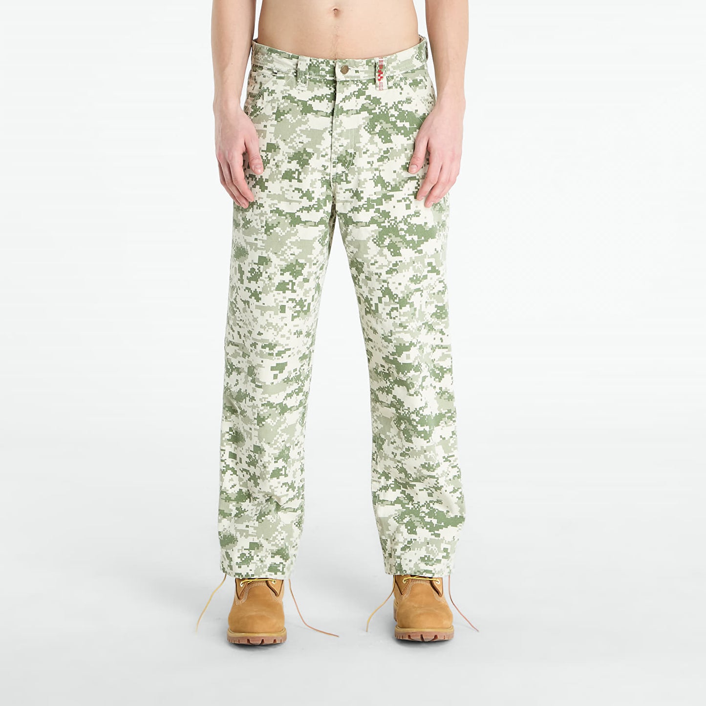 Pantaloni Chore in canvas camo