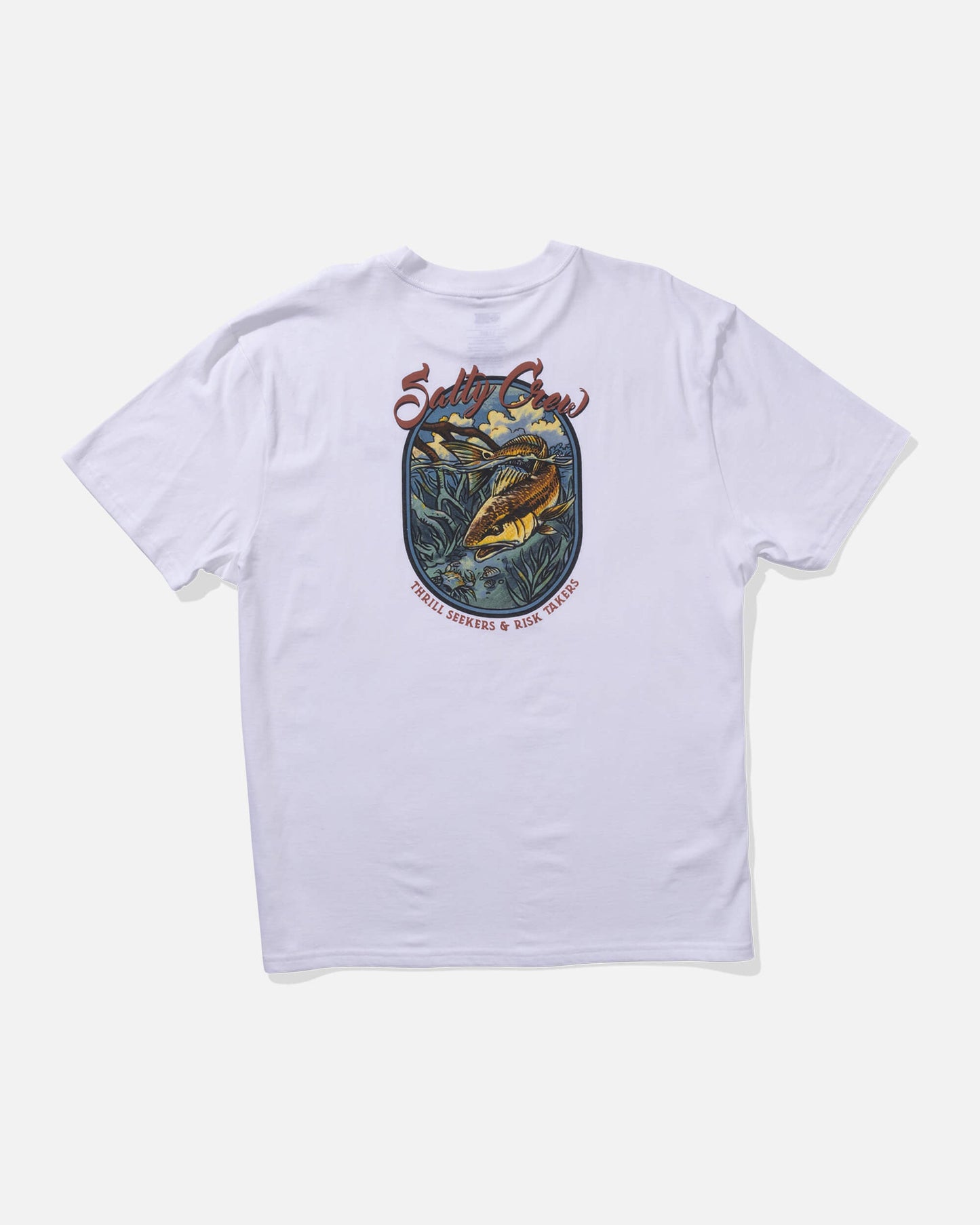 T-Shirt Red fish bianco
