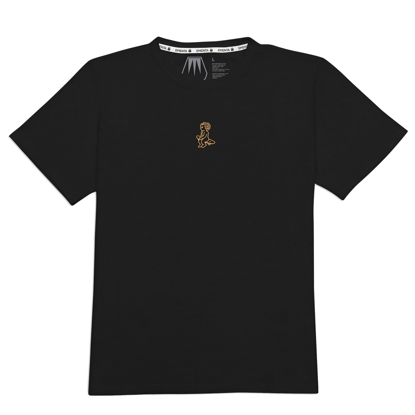 T-Shirt Baby stamp nero/oro