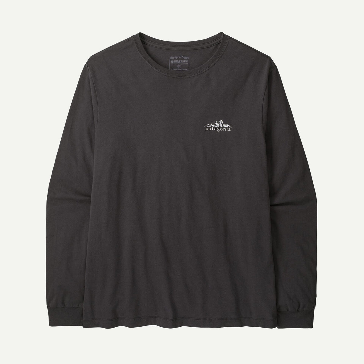 T-shirt Patagonia a manica lunga nero