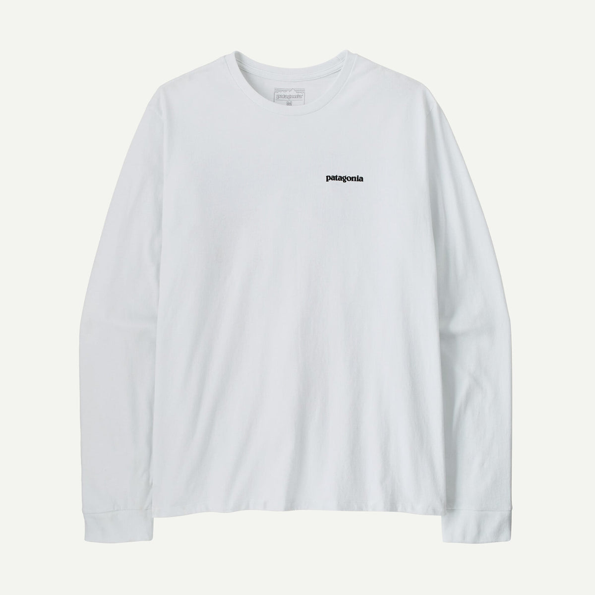 T-shirt Patagonia a manica lunga bianco