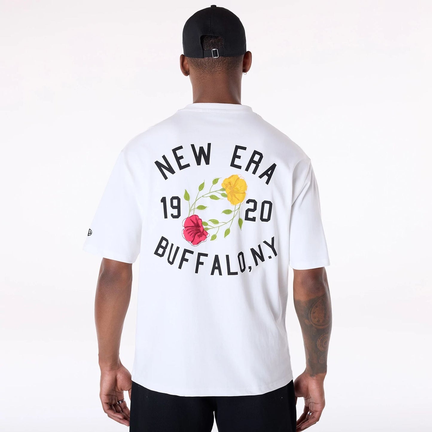 T-Shirt Floral bianco