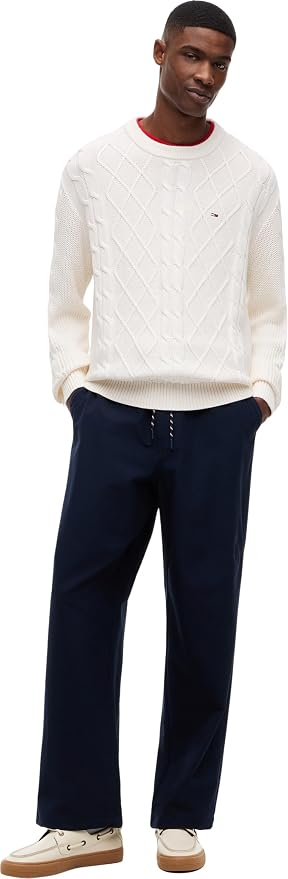 Maglioncino Tommy trecce off white