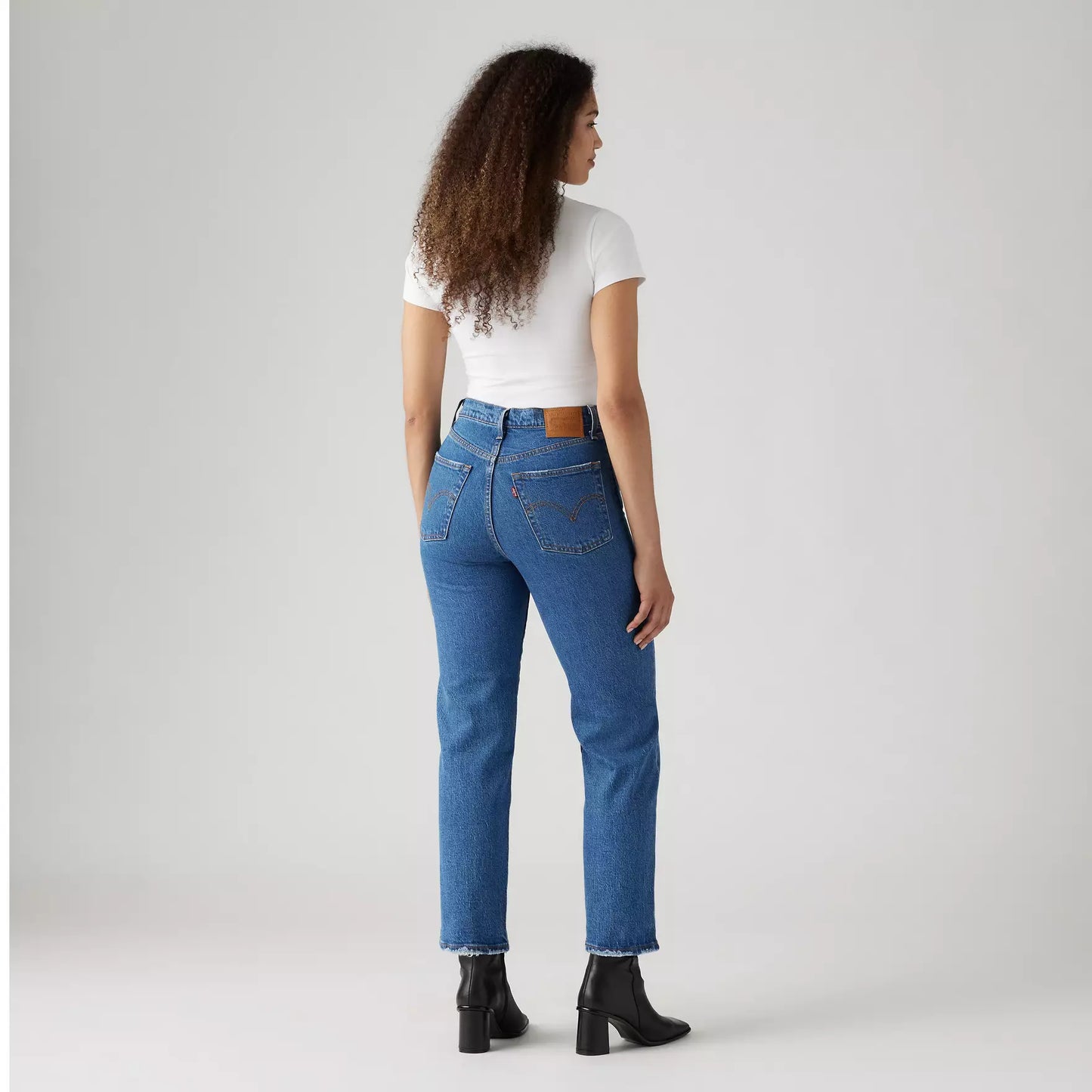 Jeans Ribcage ankle denim scuro