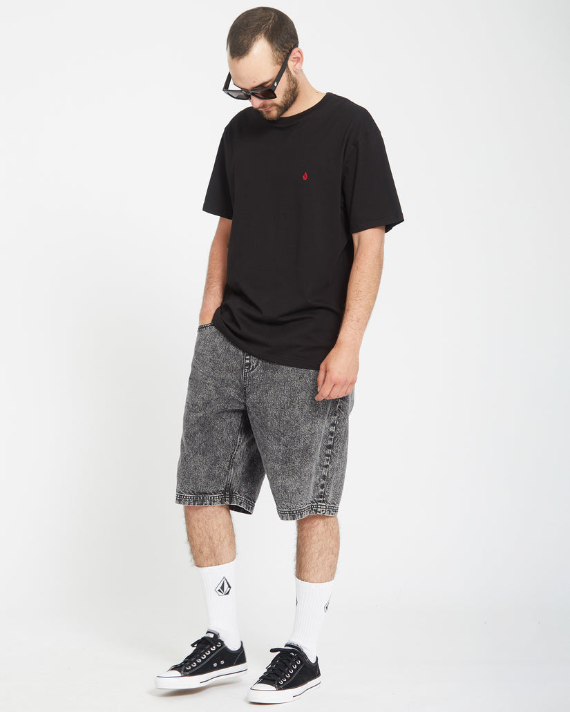 Pantaloncini Freazy loose denim grigio