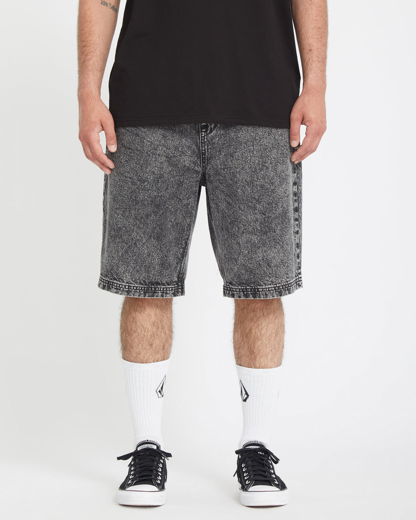 Pantaloncini Freazy loose denim grigio