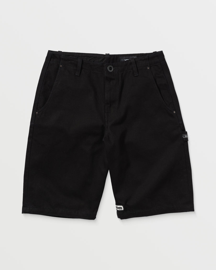 Pantaloncini Sawhorse denim nero