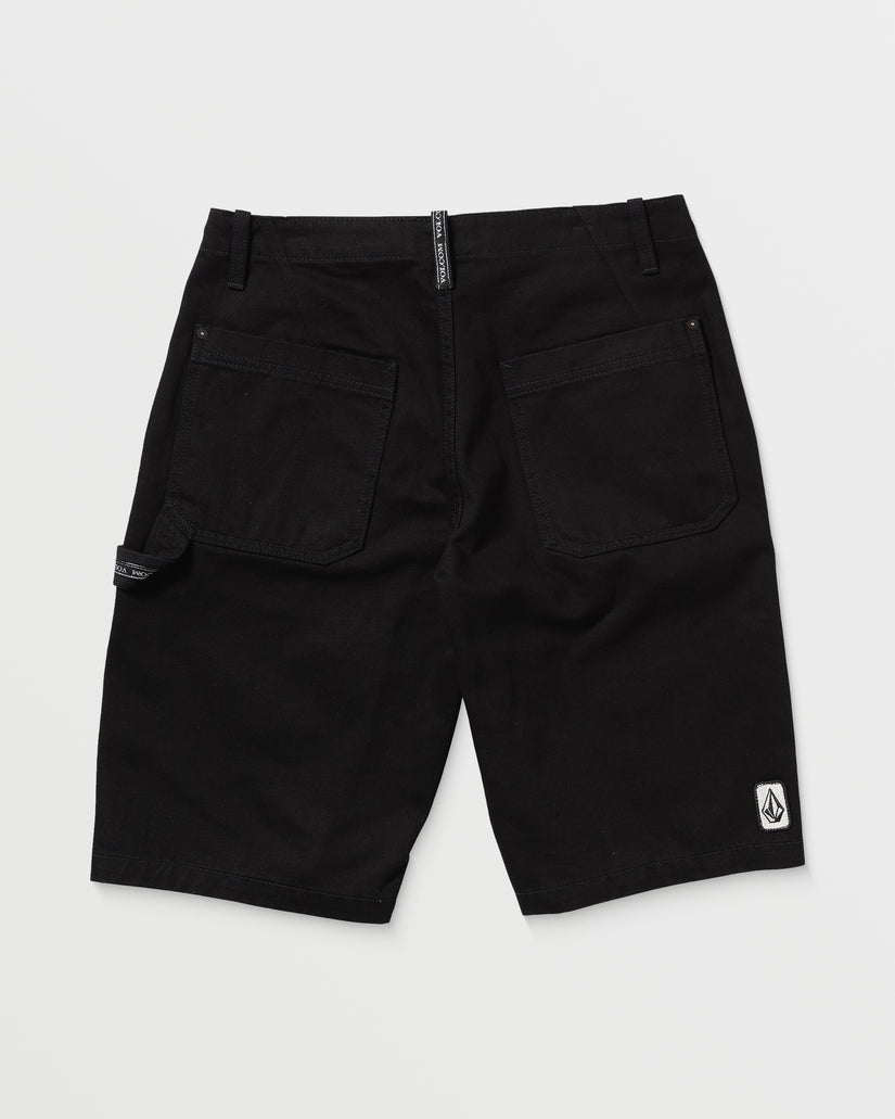 Pantaloncini Sawhorse denim nero
