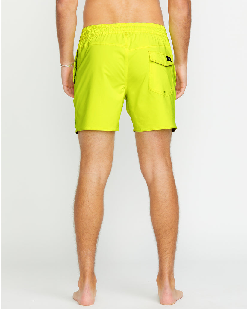 Boardshort Lido solid giallo fluo - 16