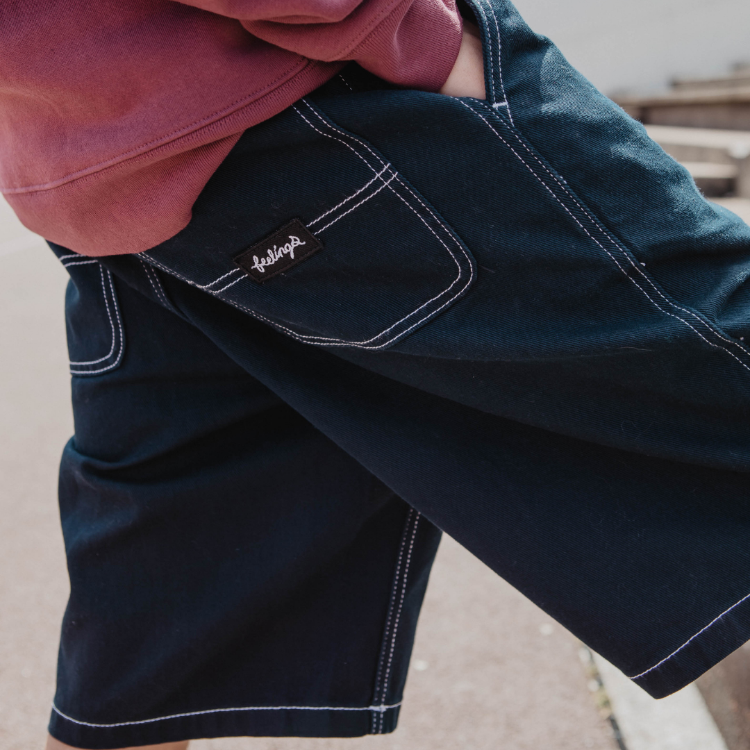 Pantaloncini Maker denim scuro