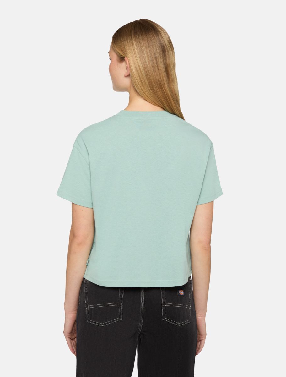 T-shirt Oakport crop verde chiaro
