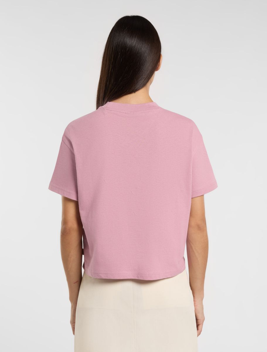 T-shirt Oakport crop rosa