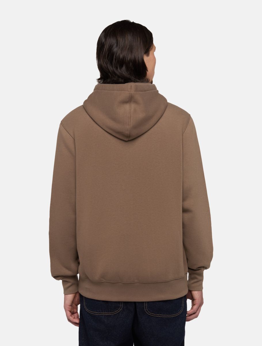 Felpa Summerdale full zip con cappuccio tabacco