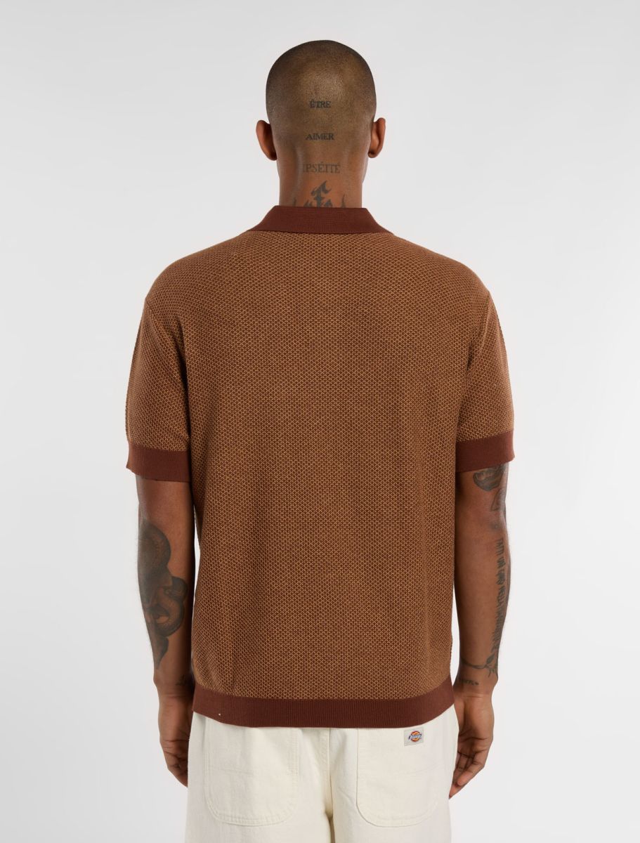 Polo Rocky in maglia in marrone
