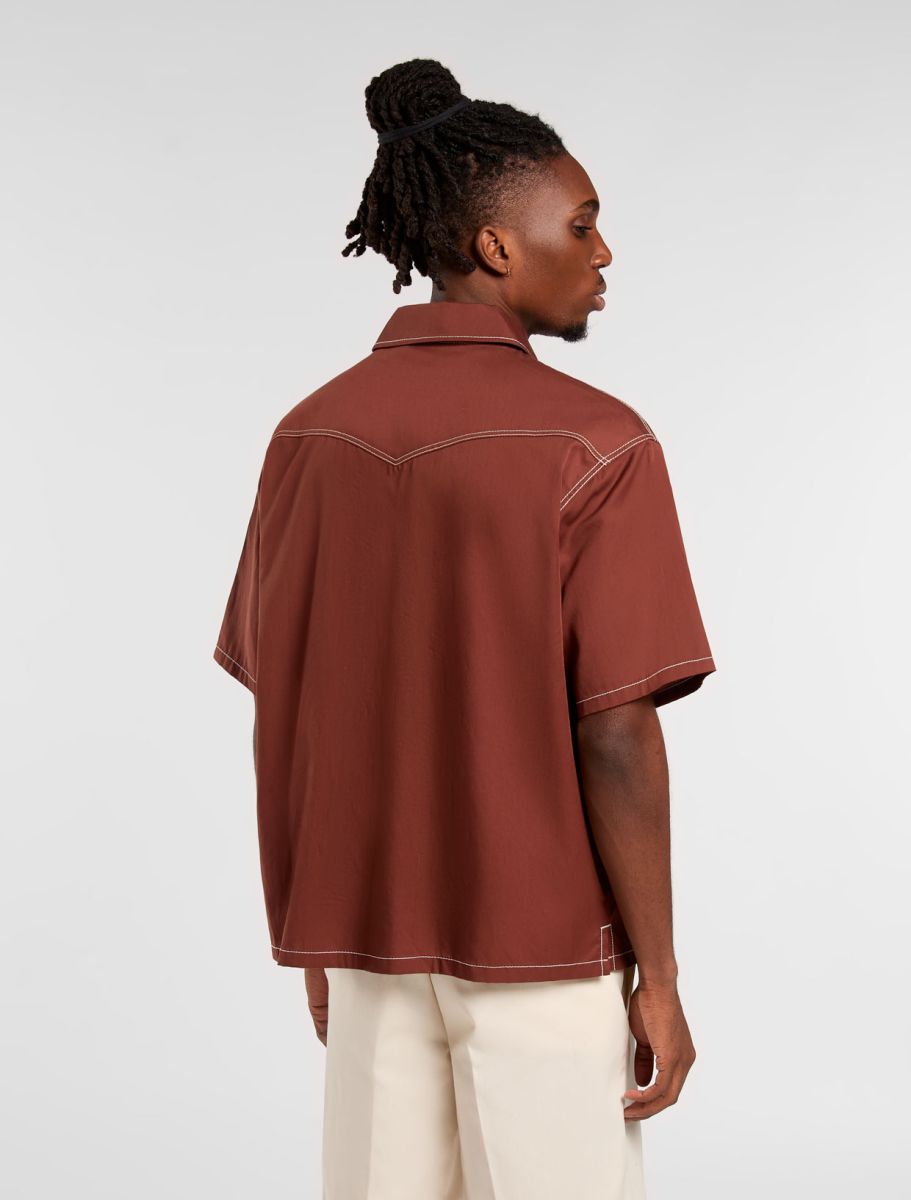 Camicia da lavoro River ranch bordeaux