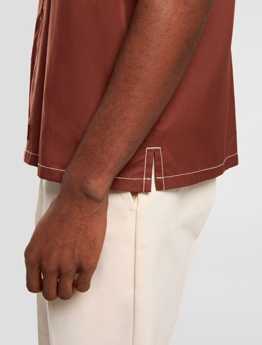 Camicia da lavoro River ranch bordeaux