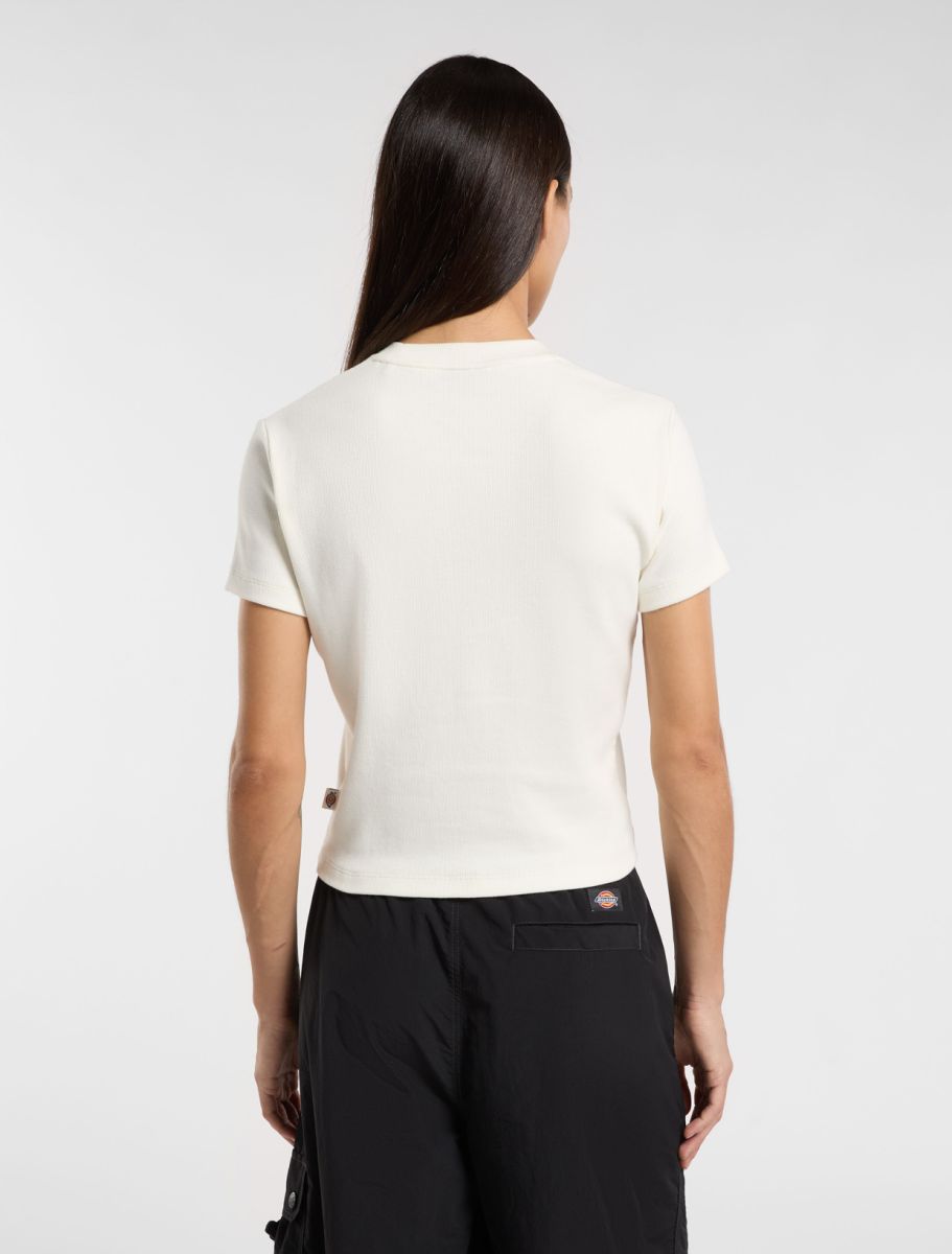 T-shirt Lewistown crop bianca