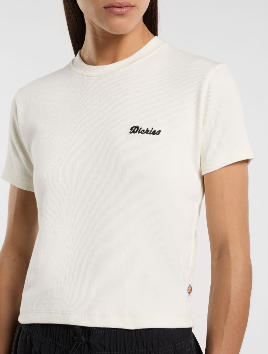 T-shirt Lewistown crop bianca