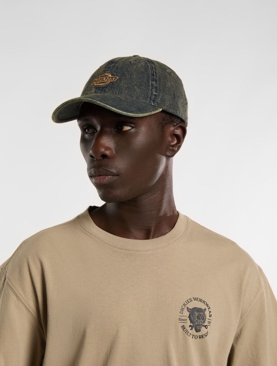 Cappellino Dad in denim giallo