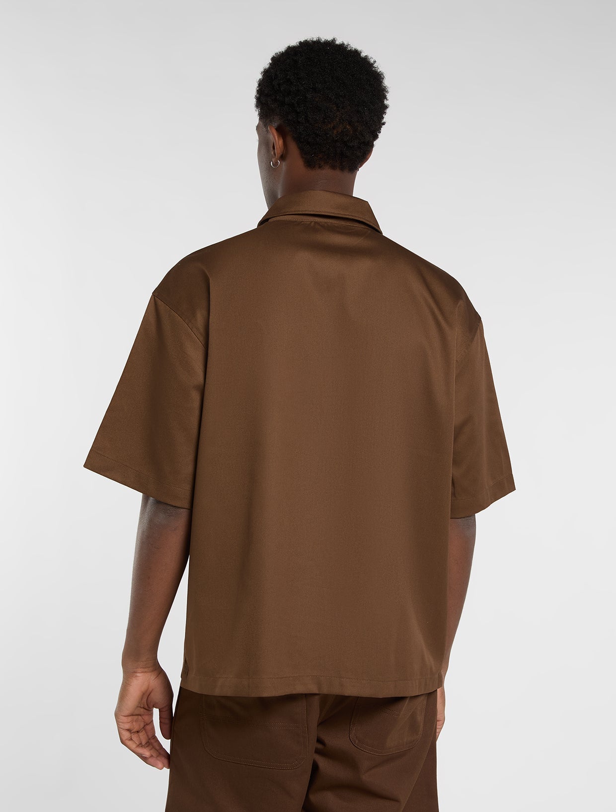Camicia Cadiz 1/4 zip marrone