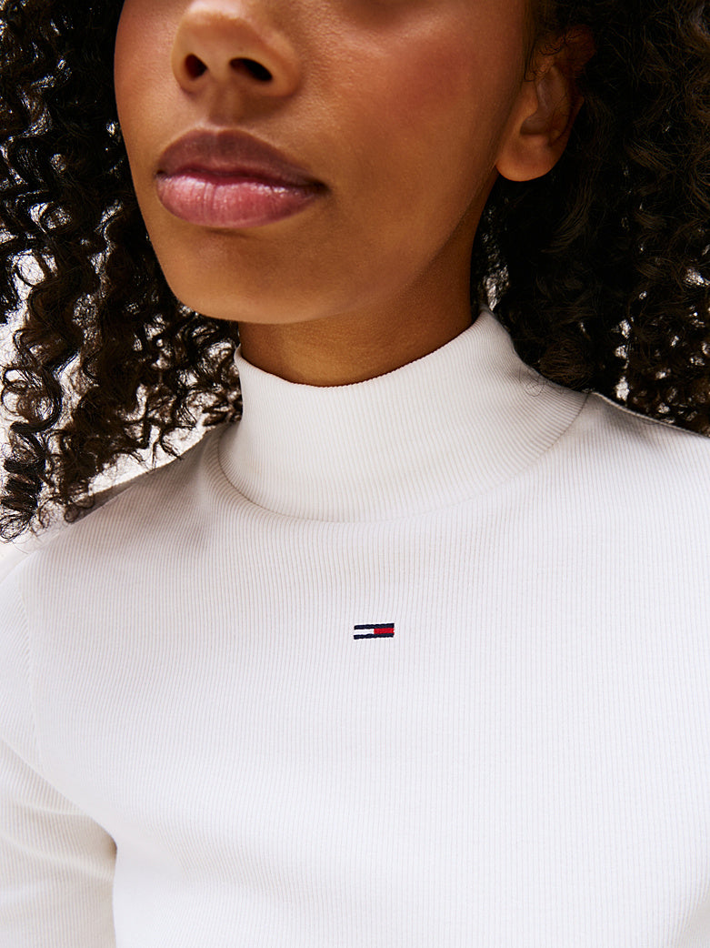 Pullover a lupetto bianco