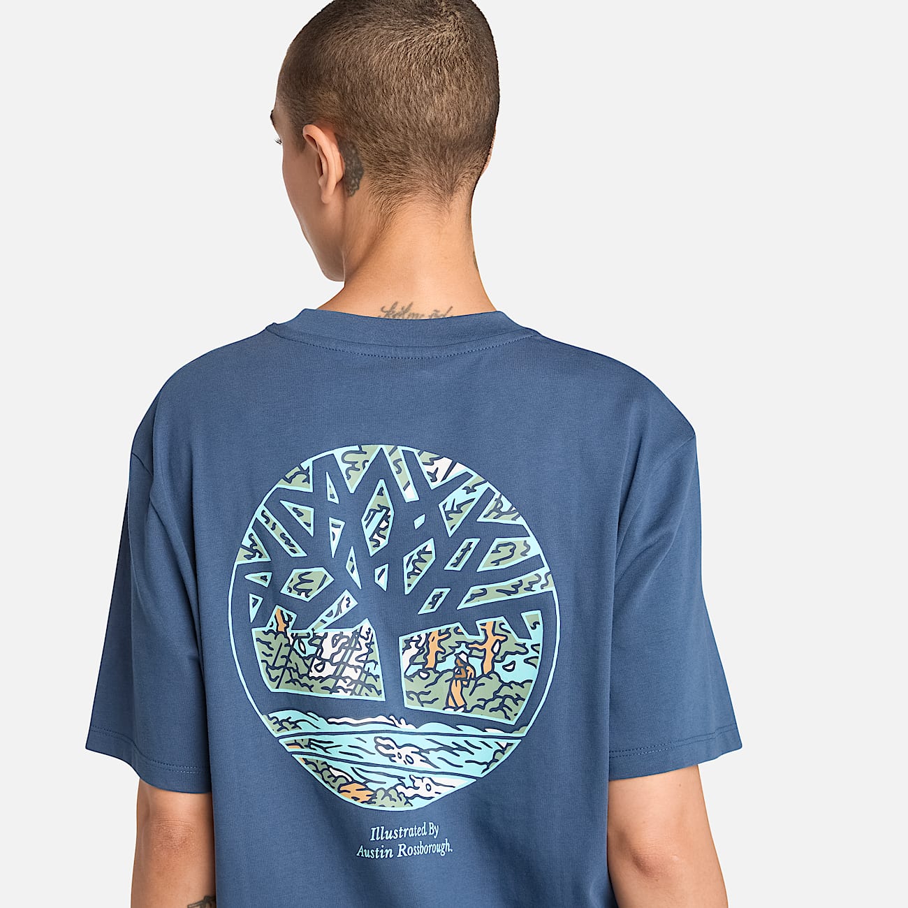 T-Shirt Albero blu