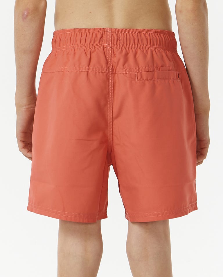 Boardshorts Offset volley boy corallo - 1/8 ANNI
