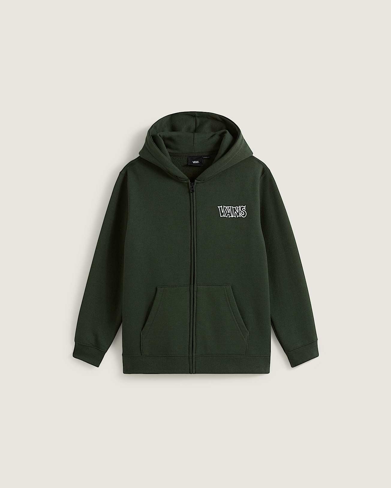 Felpa Dried kelp full zip con cappuccio verde - 8/16 ANNI