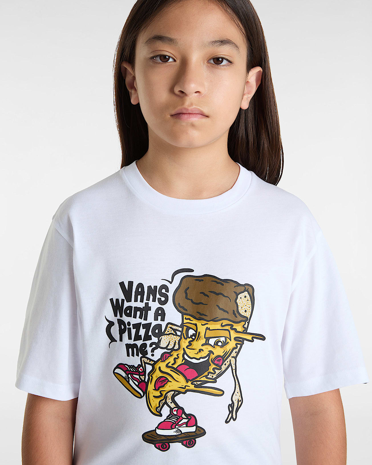 T-shirt Pizza Me bianco - 8/14 ANNI