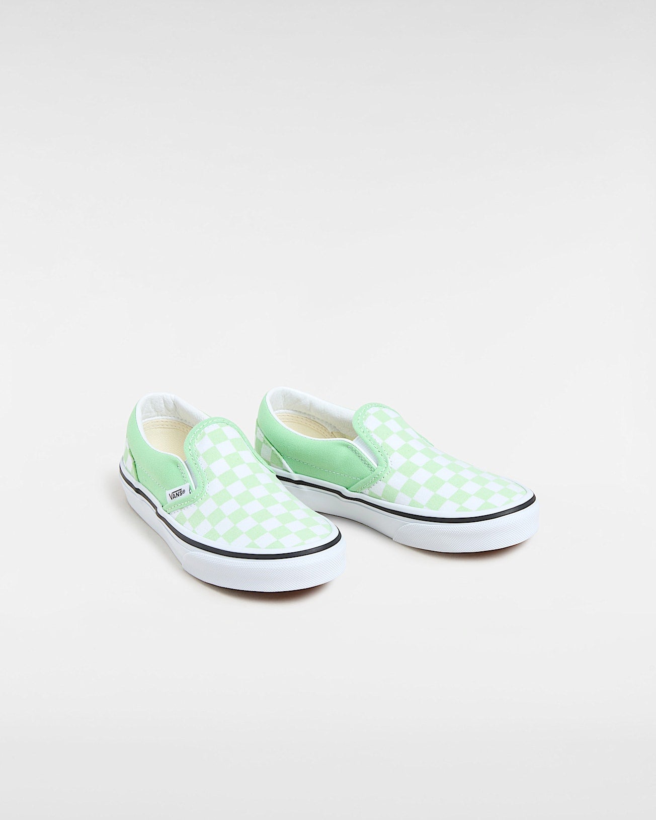 Vans Slip on check verde da bimbo