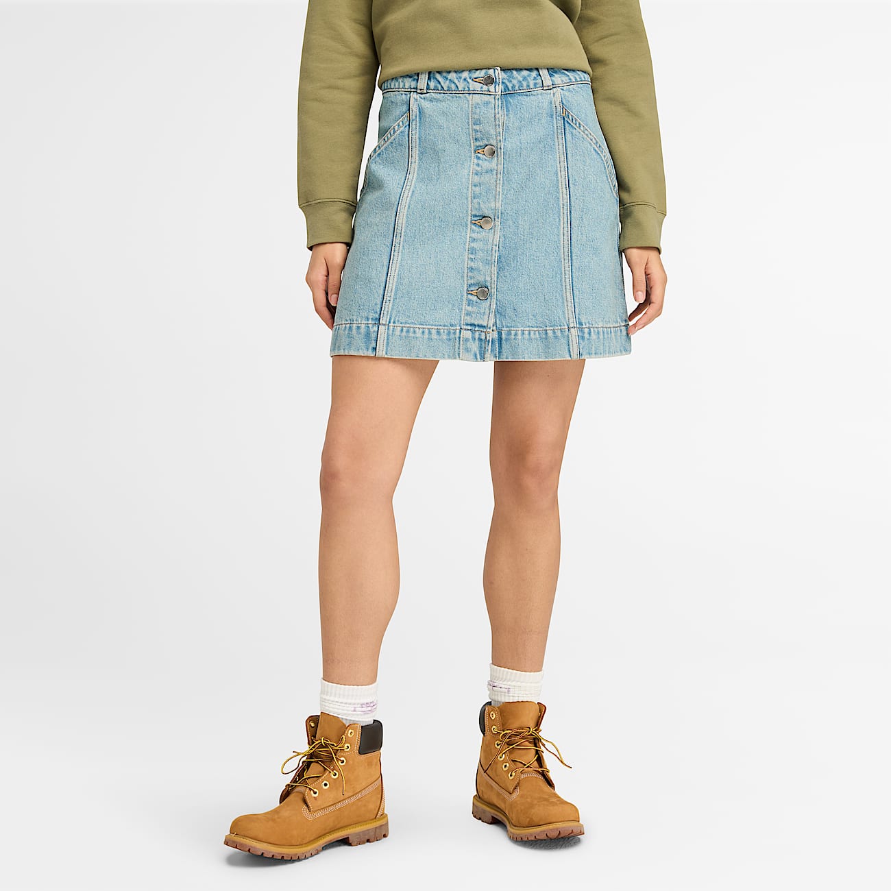 Gonna Timberland in denim