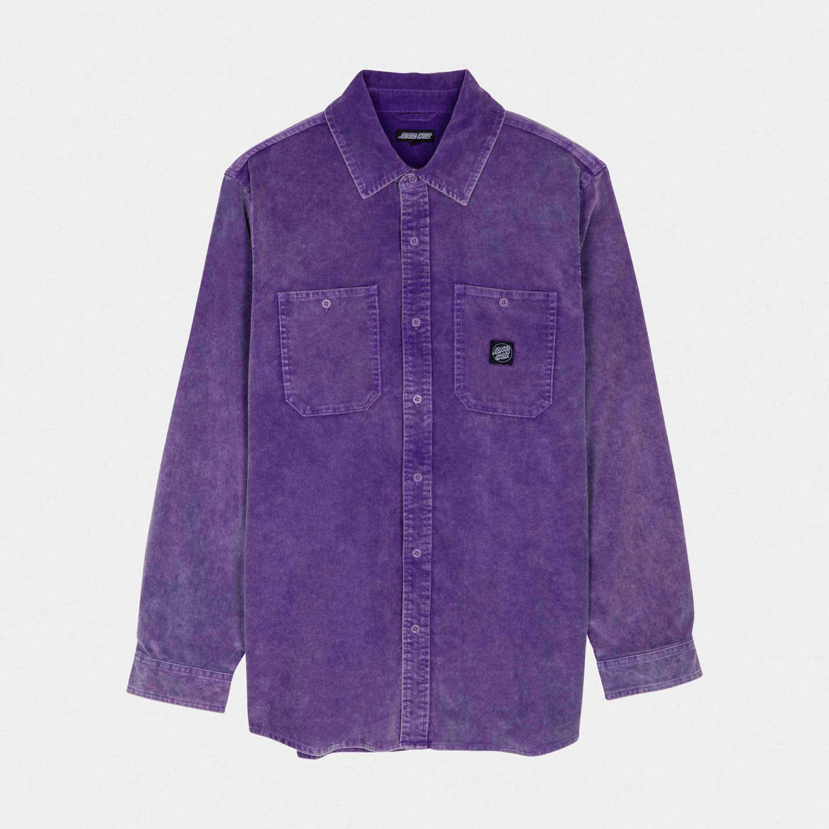 Camicia Jimi in velluto viola