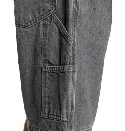 Pantaloncini Carpenter baggy 22" denim grigio