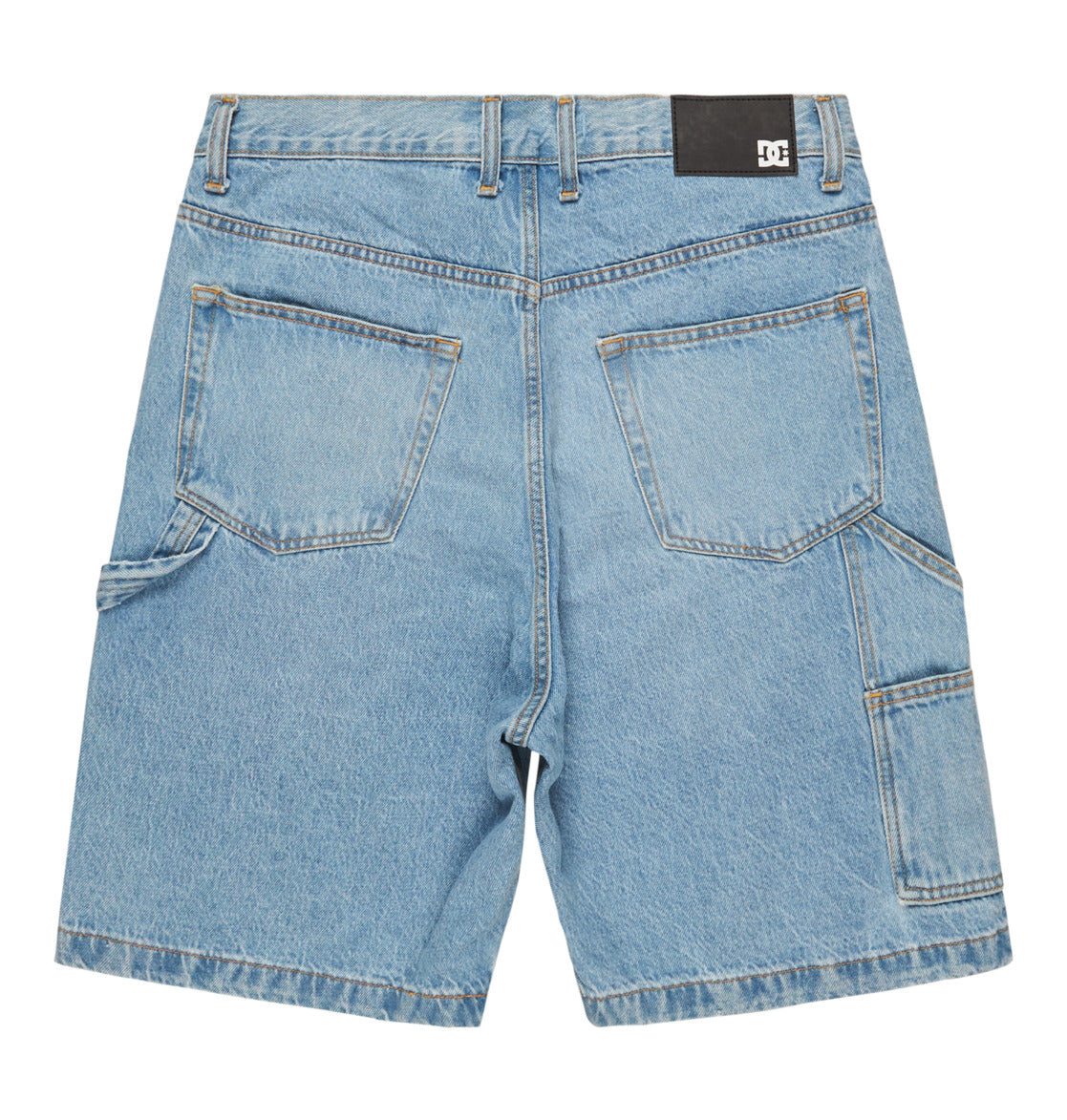 Pantaloncini carpenter baggy denim chiaro