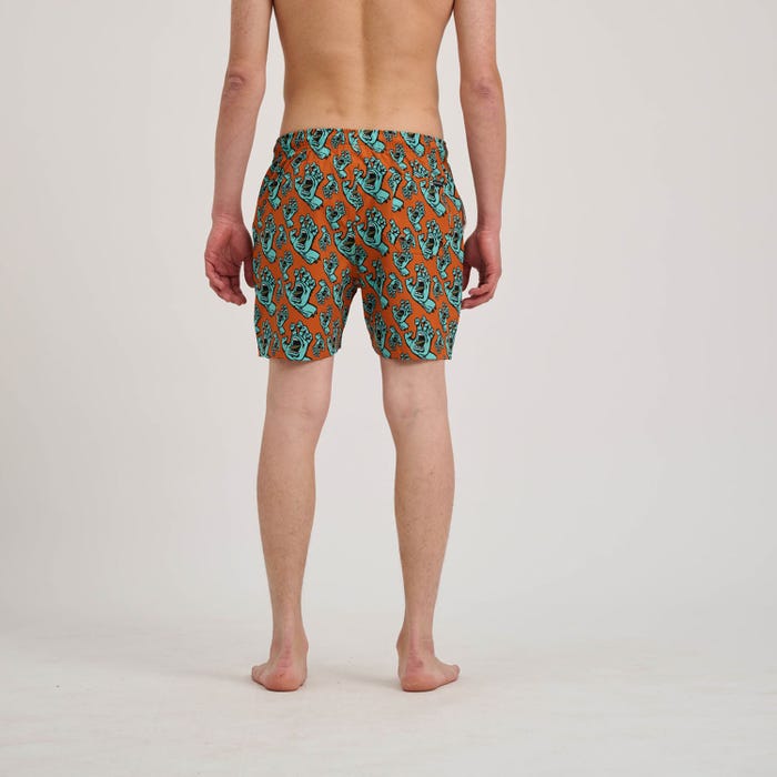 Boardshort Hand all over arancio