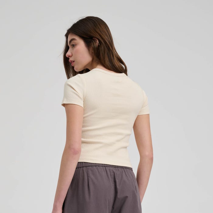 T-Shirt Winkowski crop panna