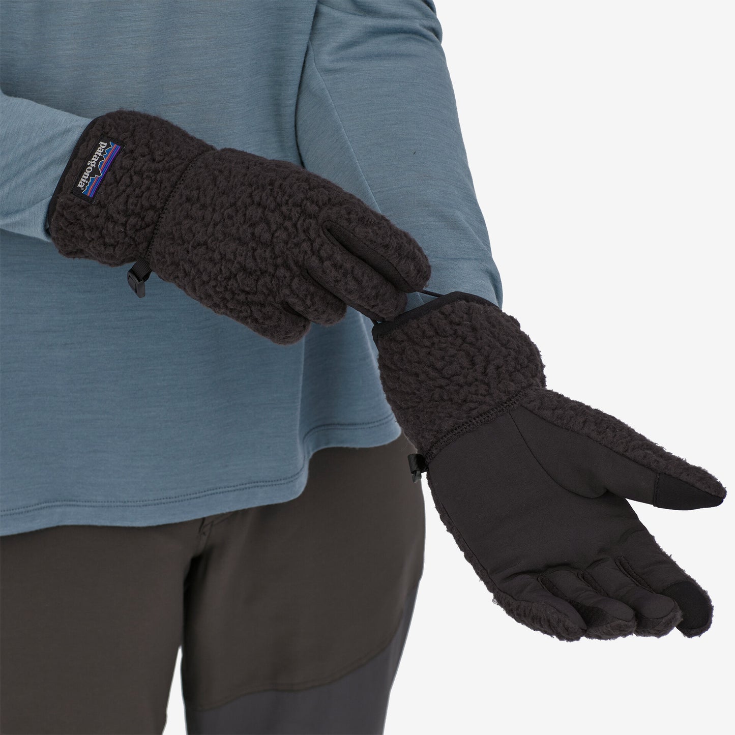Guanti Retro pile nero