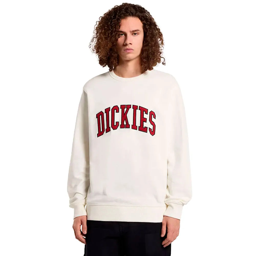 Felpa Aitkin girocollo panna