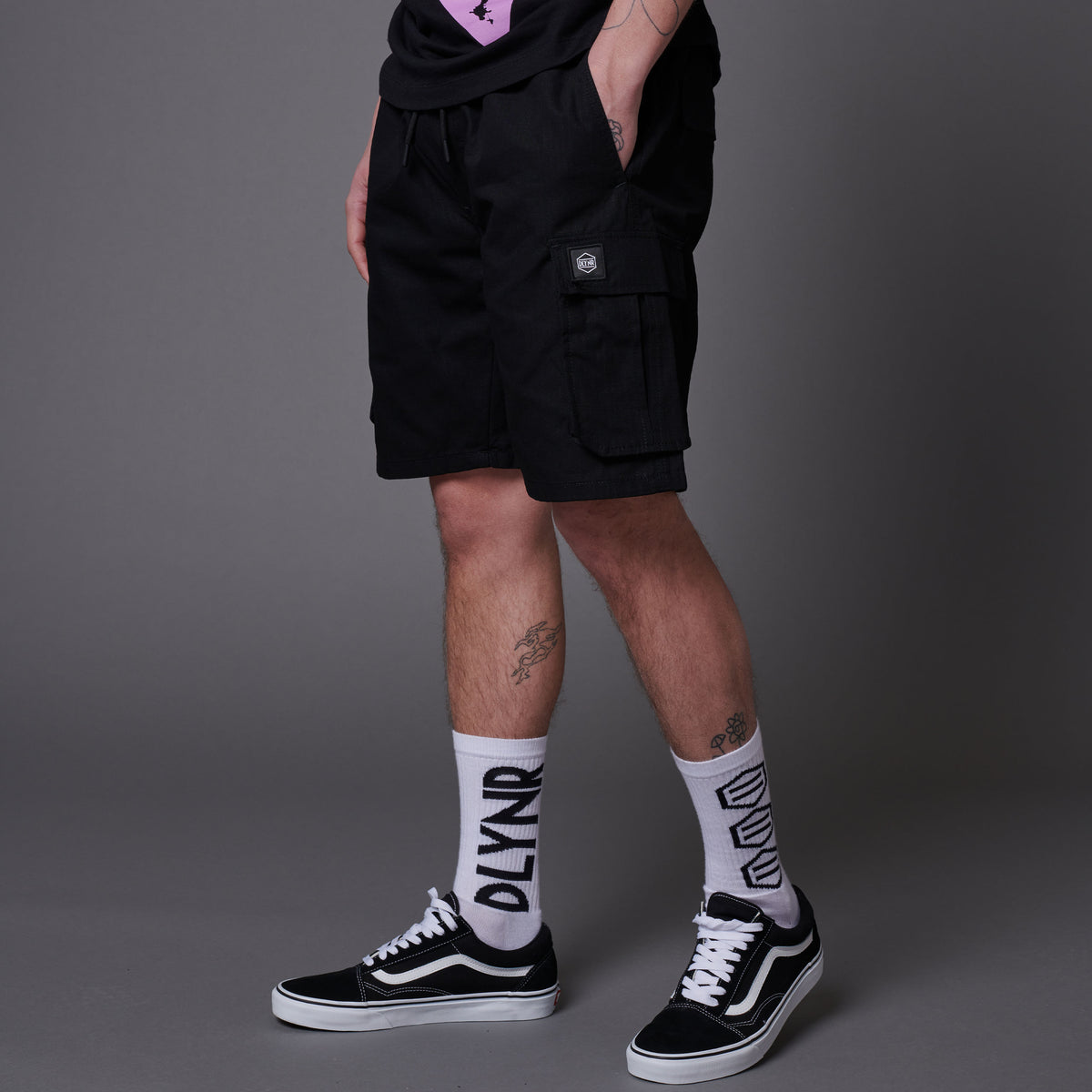 Pantaloncini Ripstop Cargo nero