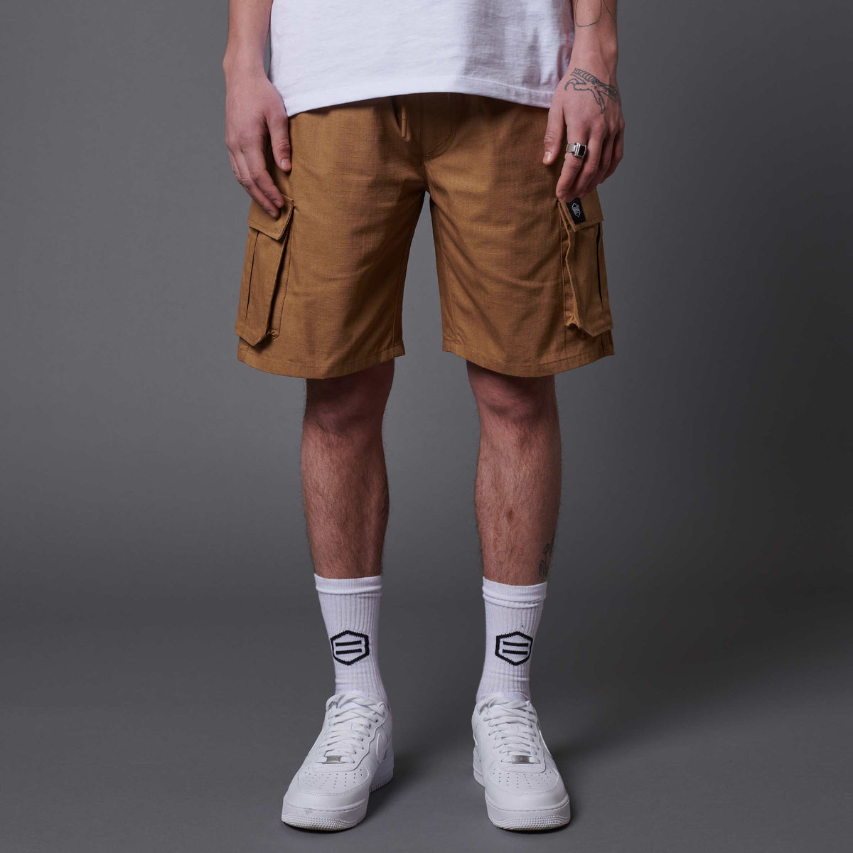 Pantaloncini Ripstop Cargo beige