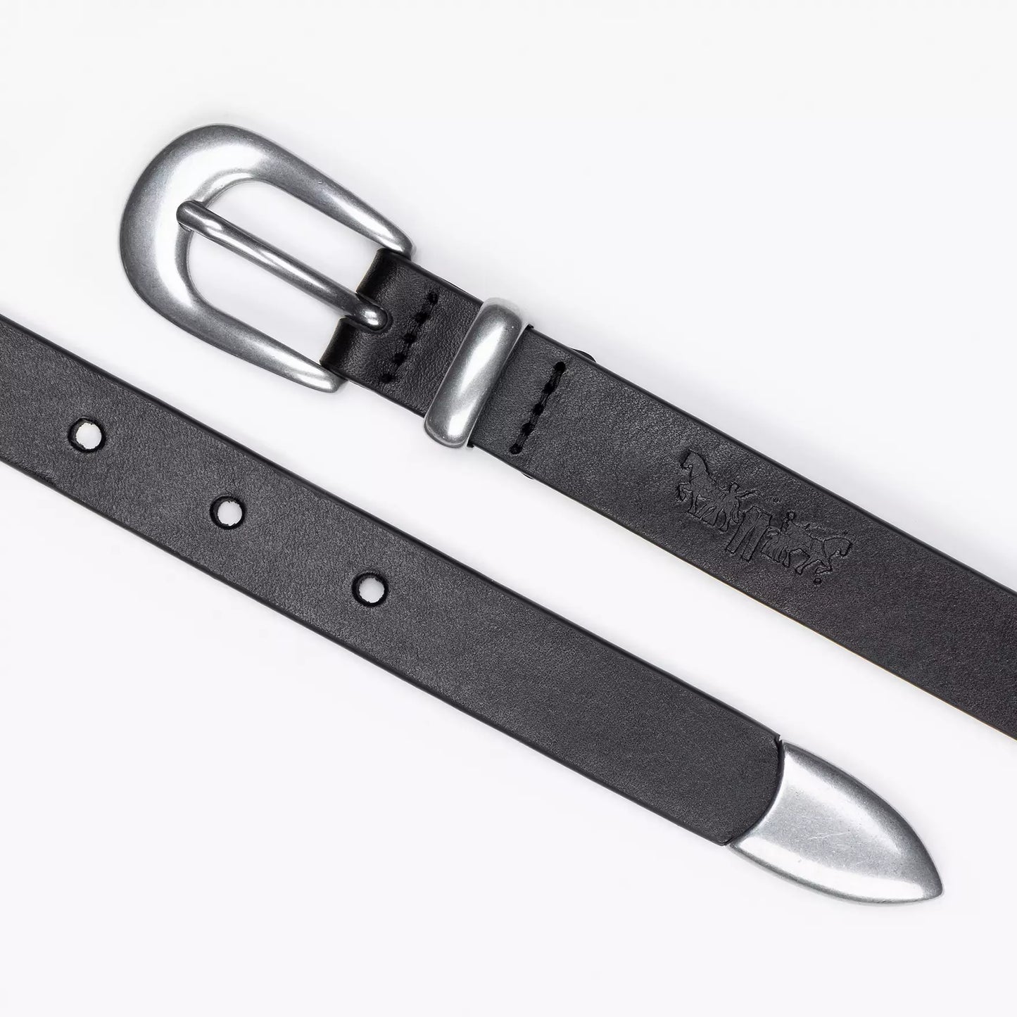 Cintura Levi's Valerie in pelle nero