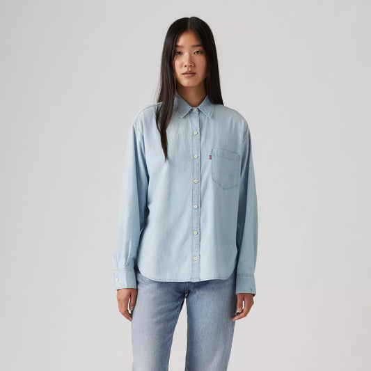 Camicia Harlie boyfriend blu chiaro