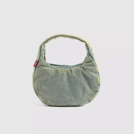 Borsa Baby Brooklyn in denim slavato