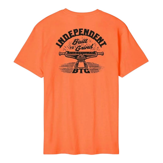 T-Shirt Built to grind arancione
