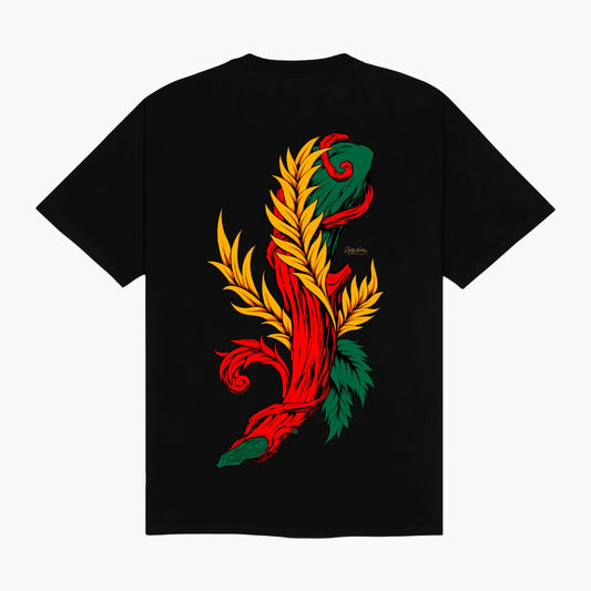T-Shirt Asso di bastoni nero