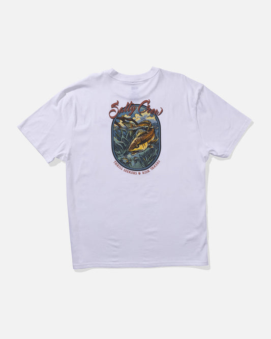 T-Shirt Red fish bianco